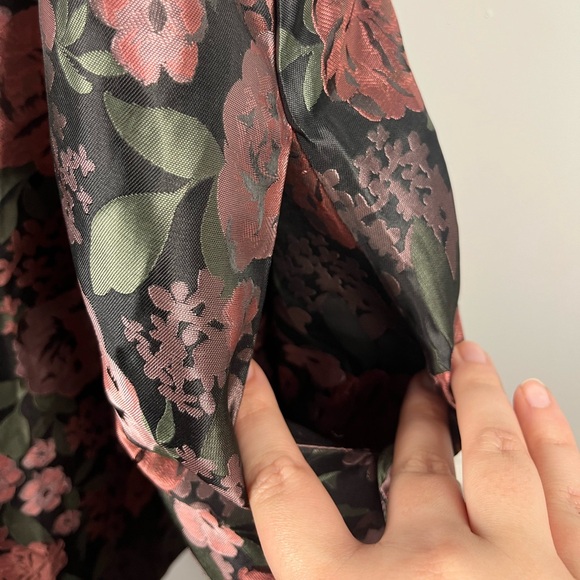 Arula puff sleeve floral print babydoll mini dress size A/1X - Picture 3 of 7